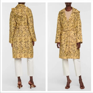 NWT FRAME PYTHON TRENCH COAT